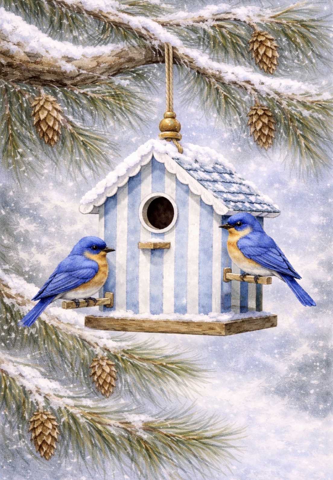 WINTER BLUEBIRDS