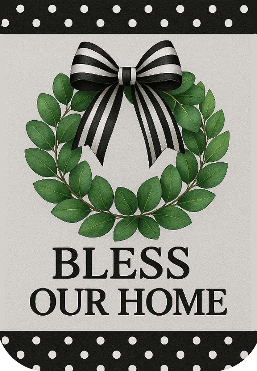 BLESS OUR HOME ROUND BOTTOM