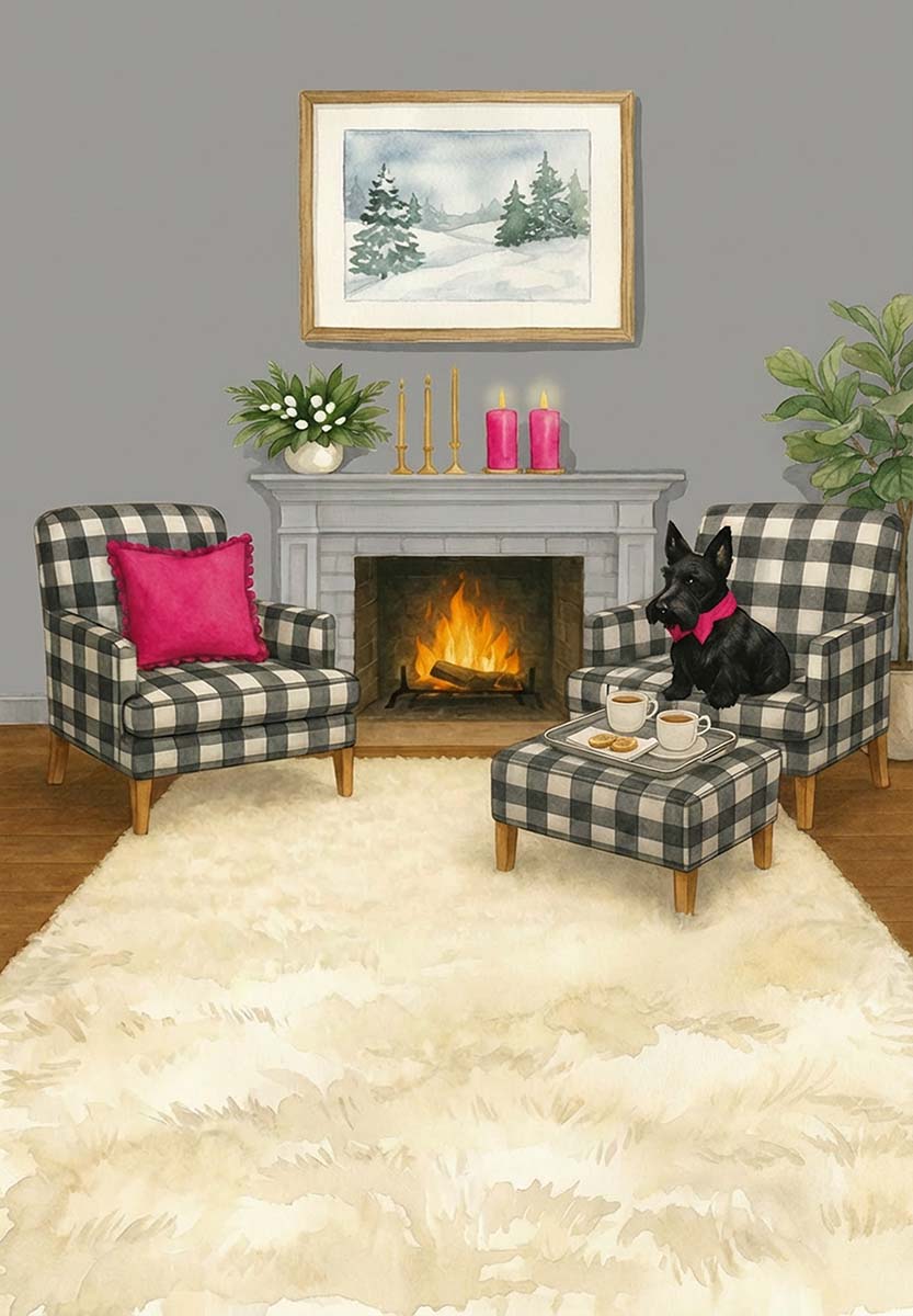 DOG AND FIREPLACE 2