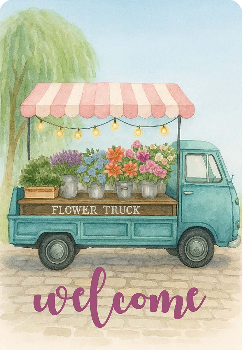 WELCOME FLOWER TRUCK